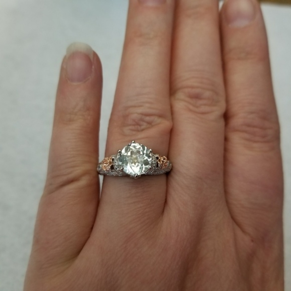2.48ct Natural White Topaz Ring - Picture 4 of 4